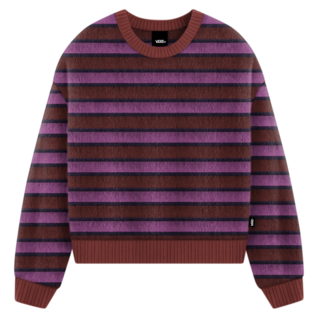 Vans Rollins Stripe Sweater - Poppy Ember/Pur