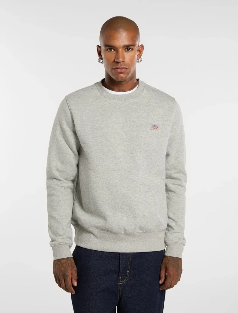 Dickies Felpa Oakport Girocollo Regular Fit – Grigio Mélange