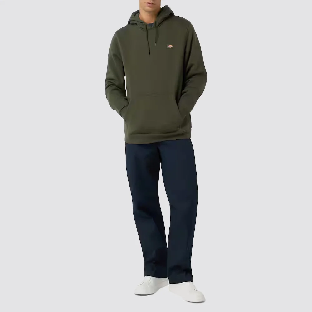 Dickies Felpa Oakport con Cappuccio Regular Fit – Deep Depths Verde Oliva